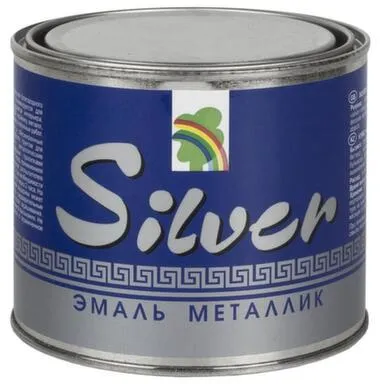 Купить Эмаль Радуга Silver металлик 0,1 кг в интернет-магазине Akvilon.kz