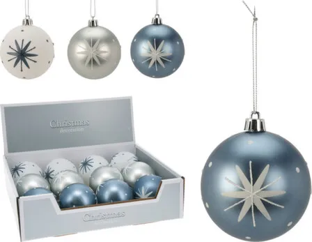 Купить Ёлочное украшение Шар диам. 8см, в асс, Koopman в интернет-магазине Akvilon.kz