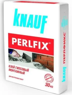 Клей ПЕРЛФИКС гипсовый монтажный для ГКЛ 30кг, Knauf в интернет-магазине Akvilon.kz Клей ПЕРЛФИКС гипсовый монтажный для ГКЛ 30кг, Knauf в интернет-магазине Akvilon.kz