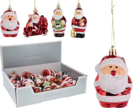 Купить Декорация подвесная Санта разм. 8x6x4см, в асс, Koopman в интернет-магазине Akvilon.kz