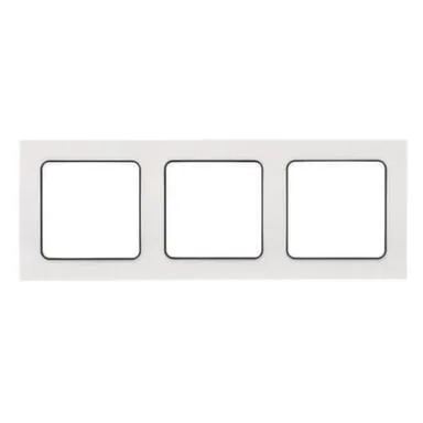 Купить Белая рамка 3- местная с черной линией Стокгольм в интернет-магазине Akvilon.kz