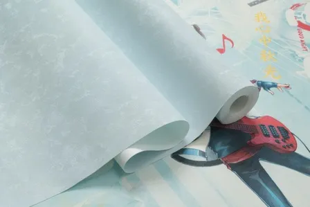 Купить Обои виниловые на флизелиновой основе Анимэ, база, голубой, 1,06x10 м, Артекс в интернет-магазине Akvilon.kz