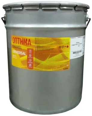 Купить Эмаль ПФ-115 алкидная универсальная белая 20 кг, Оптима в интернет-магазине Akvilon.kz