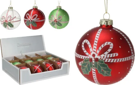 Купить Ёлочное украшение Шар цвет в асс, диам. 8см, Koopman в интернет-магазине Akvilon.kz