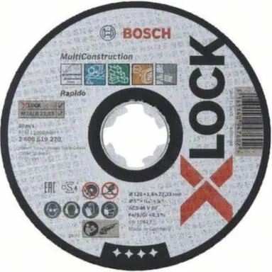 Купить Круг отрезной универсальный для УШМ X-LOCK Ø125x1,6 мм, Bosch в интернет-магазине Akvilon.kz