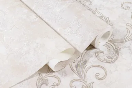 Купить Обои виниловые на флизелиновой основе Сорренто, база, бежевый холодный, 1,06x10 м, Артекс в интернет-магазине Akvilon.kz