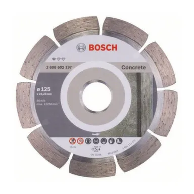 Купить Алмазный диск для УШМ по бетону Ø125 мм Standard for Concrete, Bosch в интернет-магазине Akvilon.kz