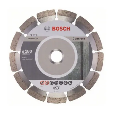 Купить Алмазный диск для УШМ по бетону Ø180 мм Standard for Concrete, Bosch в интернет-магазине Akvilon.kz