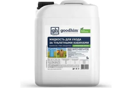 Купить Жидкость по уходу за туалетными кабинами BIO-T PROF (концентрат), 5 л Goodhim в интернет-магазине Akvilon.kz
