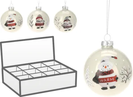 Купить Ёлочное украшение Шар диам. 8см, в асс, Koopman в интернет-магазине Akvilon.kz