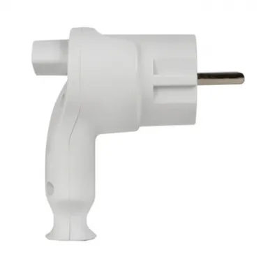 Купить Вилка с кнопкой извлечения с/з белая 16А EKF в интернет-магазине Akvilon.kz