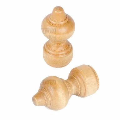 Купить Наконечник СТАНДАРТ светлый дуб D28 (2шт) в интернет-магазине Akvilon.kz