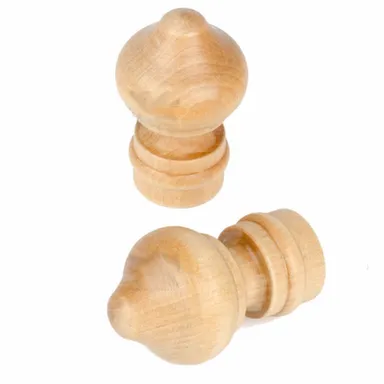 Купить Наконечник СКАНДИНАВИЯ натуральное дерево D28 (2шт) в интернет-магазине Akvilon.kz