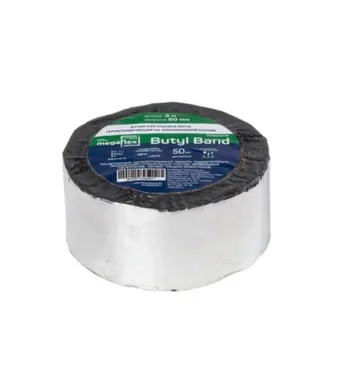 Купить Лента-герметик бутил-каучуковая Butyl Band, алюминиевая основа, 50 мм х 3 м, Megaflex в интернет-магазине Akvilon.kz