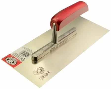 Купить Гладилка для гипса, нержавеющая сталь, деревянная ручка, 280x130x0,7 мм, Olejnik в интернет-магазине Akvilon.kz