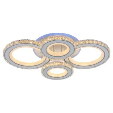 Купить Люстра светодиодная Галактика 140 Вт ф580x400x120 хром в интернет-магазине Akvilon.kz