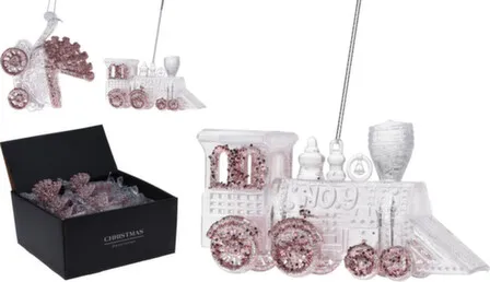 Купить Декорация подвесная Локомотив/детская коляска разм. 11,5x4x10,5см, Koopman в интернет-магазине Akvilon.kz