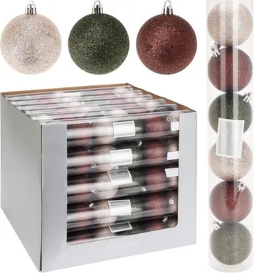 Купить Ёлочное украшение Шар диам. 6см, набор 6шт, в асс, Koopman в интернет-магазине Akvilon.kz