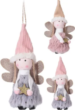 Купить Декорация подвесная Ангел разм. 8x4x13см в асс, Koopman в интернет-магазине Akvilon.kz