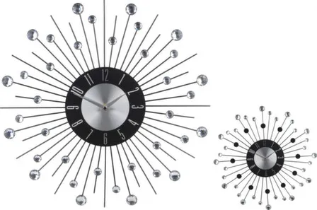 Купить Часы настенные, разм. 42x4 см, раб. от бат. 1XAA в асс, Koopman в интернет-магазине Akvilon.kz