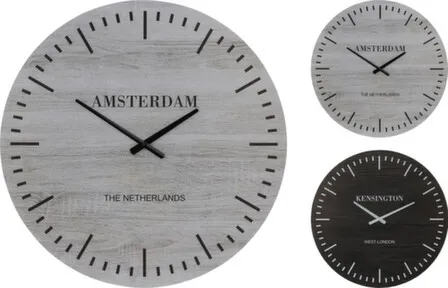 Купить Часы настенные, диам. 60 см, раб. от бат. 1XAA в асс, Koopman в интернет-магазине Akvilon.kz