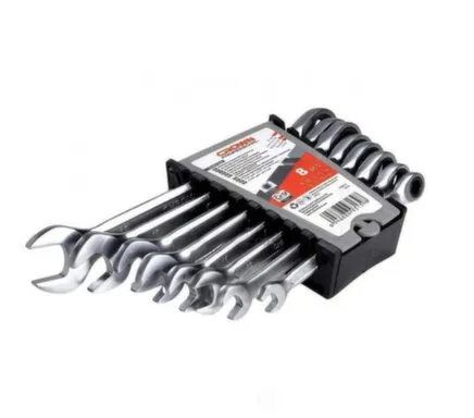 Купить Набор комбинированных гаечных ключей с храповым механизмом 8-19 мм, 8 предметов, Crown в интернет-магазине Akvilon.kz