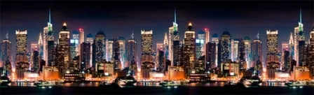 Купить Кухонный фартук ПВХ Город 600x3000мм в интернет-магазине Akvilon.kz