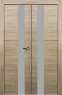 Купить Дверное полотно 701 ДО Дуб серо-зел. 2000x1200x40 мм СтеклоСильвер в интернет-магазине Akvilon.kz