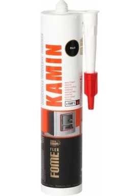 Герметик жаростойкий Камин 1500С, черный, 300 мл, Fome flex в интернет-магазине Akvilon.kz