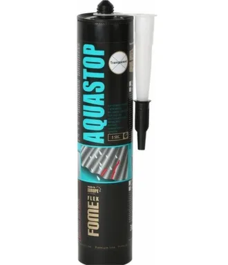 Герметик каучуковый Аквастоп, прозрачный, 300 мл, Fome flex в интернет-магазине Akvilon.kz
