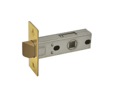 Купить Защелка врезная С-45П пластик.яз.Нора-М Полированная латунь в интернет-магазине Akvilon.kz