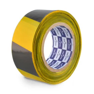 Купить Лента для ограждений неклейкая, чёрно-желтая, 50 мм, Klebebander в интернет-магазине Akvilon.kz