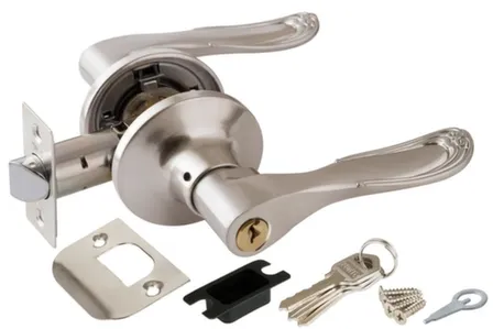 Купить Ручка-защелка межкомнатная 6030 ключ-фиксатор Punto Матовый никель в интернет-магазине Akvilon.kz