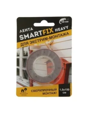 Купить Монтажная лента сверхсильная SmartFix HEAVY, 1,5x150 см, прозрачная, W-con в интернет-магазине Akvilon.kz