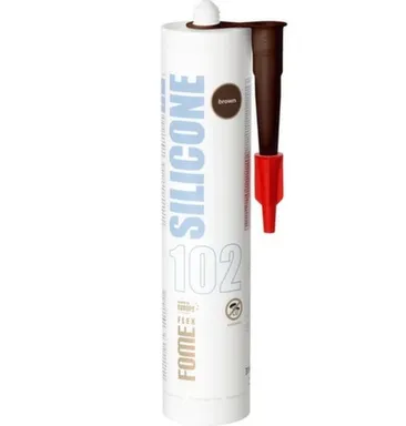 Герметик силиконовый 102, коричневый, 310 мл, Fome flex в интернет-магазине Akvilon.kz