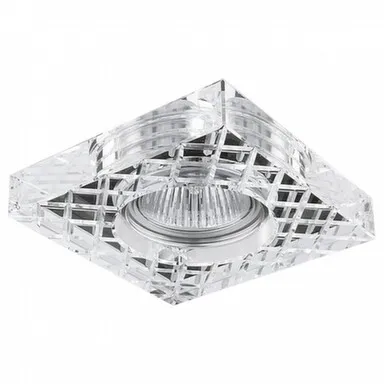 Купить Светильник MR16 встраиваемый FACETO QUA хром/прозрачный Lightstar в интернет-магазине Akvilon.kz