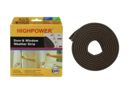 Уплотнитель EPDM для дверей и окон коричневый 2 × 3 м (6 м) в интернет-магазине Akvilon.kz