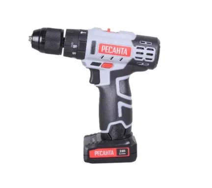 Купить Аккумуляторный шуруповерт 24 В, ДА-24-2ЛК-У (ударный) Ресанта в интернет-магазине Akvilon.kz