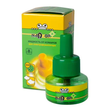 Купить Жидкость от комаров для электрофумигатора, без запаха, флакон, 30 мл, Nadzor в интернет-магазине Akvilon.kz