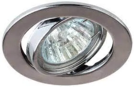Купить Светильник MR16 встраиваемый хром поворотный Эра в интернет-магазине Akvilon.kz