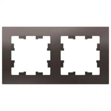 Купить Рамка 2-местная,серия AtlasDesign мокко в интернет-магазине Akvilon.kz