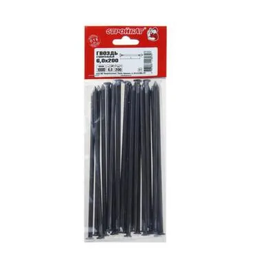Купить Гвозди строительные 6x200 (1 кг), Стройбат в интернет-магазине Akvilon.kz