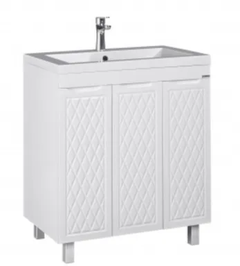 Купить Тумба 3D без ящика под умыв Andrea/Alice 75 см, Домино в интернет-магазине Akvilon.kz