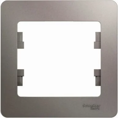 Купить Рамка 1-местная Schneider Electric Glossa Платина в интернет-магазине Akvilon.kz