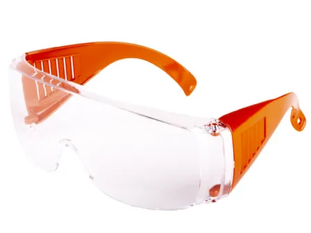 Купить Очки защитные, из поликарбоната, прозрачные, с оранжевыми дужками, TRUPER в интернет-магазине Akvilon.kz