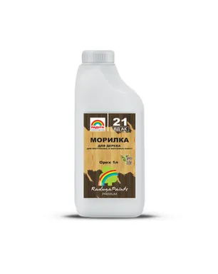 Купить Морилка Радуга для дерева 1 л Орех в интернет-магазине Akvilon.kz