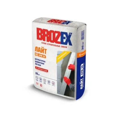 Купить Штукатурка цементная Лайт CPM 36, 20 кг, Brozex в интернет-магазине Akvilon.kz