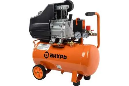 Купить Компрессор воздушный 24 л 230 л/мин 1600 Вт, КМП-230/24, Вихрь в интернет-магазине Akvilon.kz