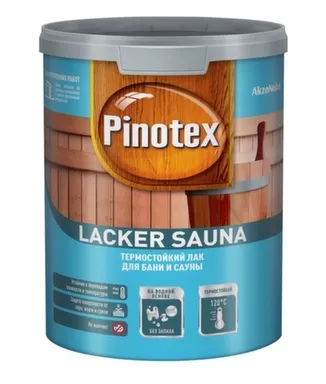 Купить Лактермостойкий Lacker Sauna 20 (полумат) 1 л Pinotex в интернет-магазине Akvilon.kz