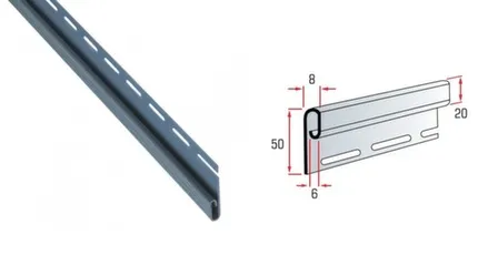Купить Планка финишная Альта Профиль 3000 мм серо-голубая в интернет-магазине Akvilon.kz